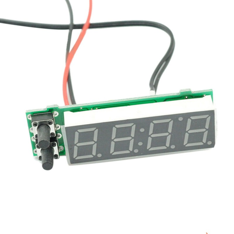 Riloer Car Temperature Clock, Car Clock 12V 3 in 1