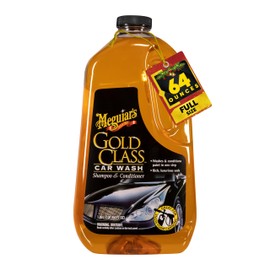 Meguiar's Gold Class Car Wash - Get Professional Results in a Foam Cannon or as a Bucket Wash - Get a Clean and Glossy Finish That's Safe for All Paint Types - 64 Oz