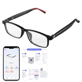 Gioeymul Smart Glasses AI Translation with Bluetooth Smart Glasses For Men & Women with 110+ Language Clear Headphone with Speaker Sunglasses,Travel Meeting Trade Business,changeable Temples