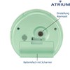 Atrium A240-13 Analogue Quartz Alarm Clock without Ticking with Light