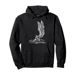 Spiral Original - Enslaved Angel - Gothic Angel Pullover Hoodie