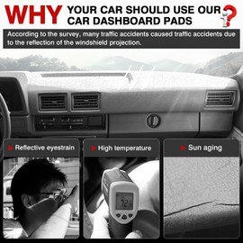 Autorder Dashboard Cover Mat for 1994 1995 Nissan Pathfinder/1994-1997 Nissan Hardbody D21 Pickup Truck Accessories Dash Cover Upgrade Velvet Dash Mat Sunshade Glare UV Rays Protector