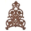Garden Hose Holder Reel Floral & Spade Pattern Cast Iron