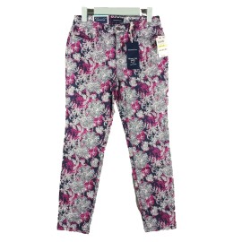 Charter Club NWT $65 Charter Club Ankle Pants Skinny Leg Tummy Slimming Size 4P Floral