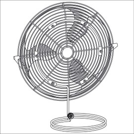 mistcooling Misting Fan Kit - Low Pressure Misting Fan System - Fan NOT included - With Brass/Stainless Steel Nozzles - UV Treated Tubing (12" Dia - 4 Nozzles)