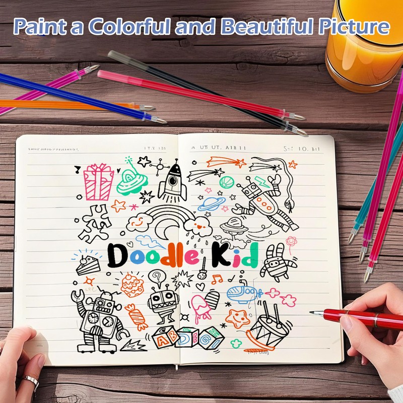 FloraVigo 28 x Erasable Refills, Legami Compatible, Perfect Fit, Clean