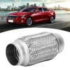 2 x 6in Car Exhaust Flexible Pipe Stainless Steel Weld