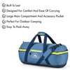 High Sierra Packed Cargo Duffel Bag, Graphite Blue/Rustic Blue/Glow, Medium