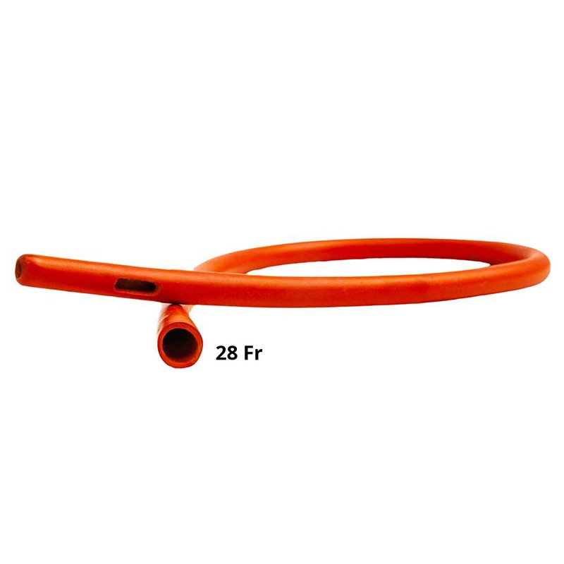 HealthAndYoga™ Rubber Colon Tube - Open End 28 FR