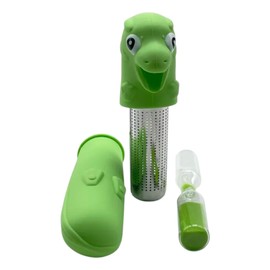 7th Path Loose Leaf Tea Infuser – dragon Silicone Steeper with Mesh Filter, Reusable & Portable Kitchen Gadget for Tea Lovers Fun Gift, Stainless Steel Holder, Herbal & Loose Tea Essentials