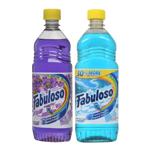Fabuloso Multi-Purpose Cleaner Liquid 16.9 fl oz bottles Assorted Scents Variety Bundle of 2 Bottles
