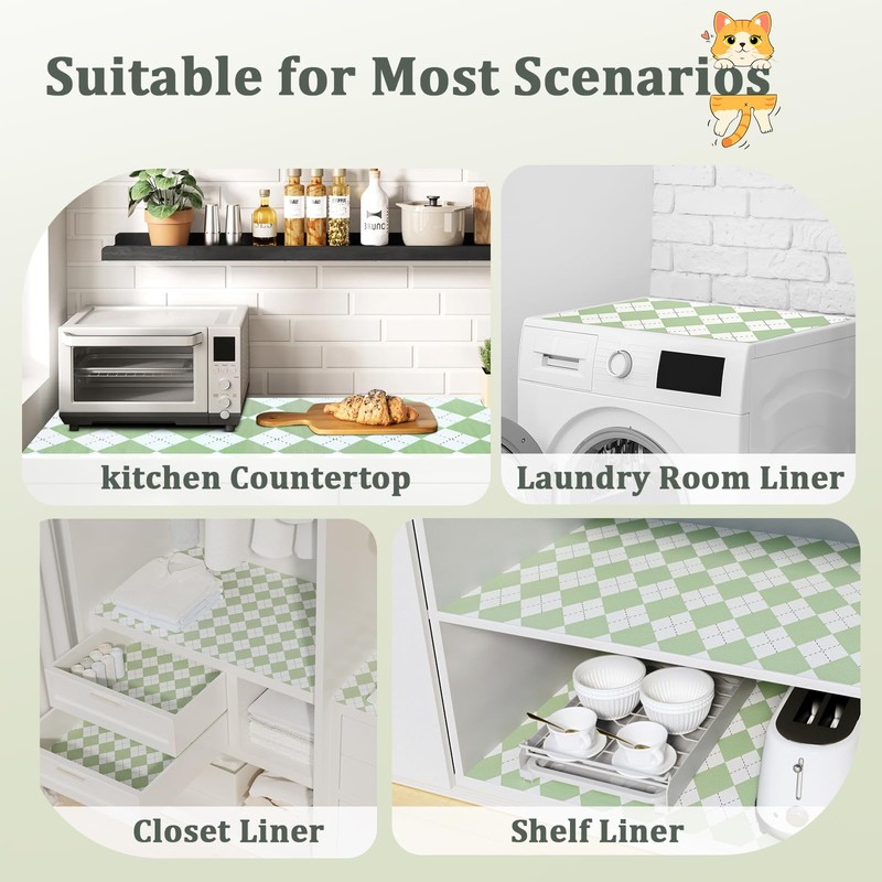 12" x 120" Shelf and Drawer Liner for Kitchen Cabinets