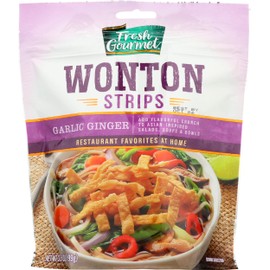 Fresh Gourmet, Wonton Strip, Garlic Ginger, 3.5 Oz