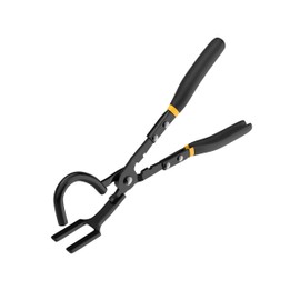 Renekton Heavy Duty Exhaust Hanger Removal Pliers, Separates Rubber Supports from Exhaust Hanger Brackets, 25 Degree Offset for Access in Hard to Reach Places