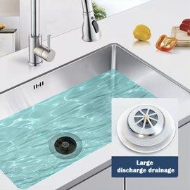 2PCS 3 in 1 Sink Strainer,Pop-up Kitchen Sink Strainer,Anti-Clogging Basket Strainer with Handle,304 Stainless Steel Sink Drain Stopper fits US/CA Standard 3-1/2" Drain(Silver&Grey)