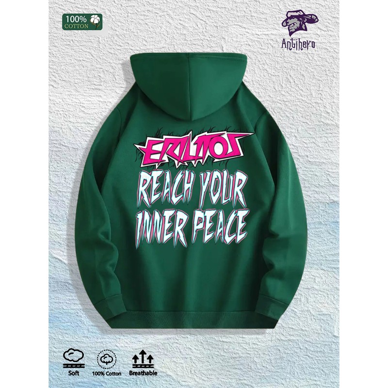 Antihero Reach Inner Peace Graphic Hoodie 100% Cotton US Warehouse