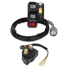 Handlebar & Starter Relay Switch for Honda Rancher 350 ES 2000-2005 Rancher 400 2004-2007 Rubicon 500 Foreman 500 ES 2001-2006 Rincon 650 680 2003-2007 Electric Shift 35200-HN7-003 35020-HN5-A10