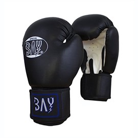 BAY® Future Boxing Gloves Black/White, 14 Oz, Boxing Gloves, Glover, Leather - PU, UZ OZ, Women Men