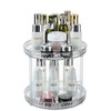 FALOFALO Cosmetic Storage Box, 2 Tiers, 360° Rotation, Simple Design,
