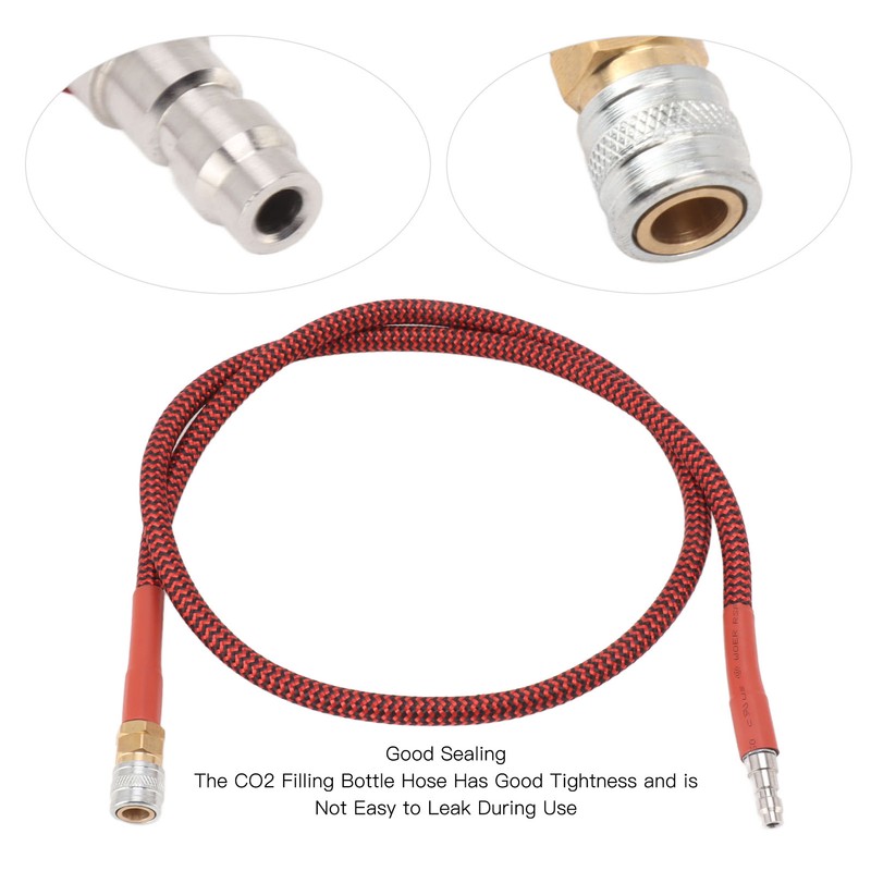 8mm CO2 Filling Bottle Hose 36inch Low Pressure Hose Strong