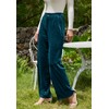 Rasutina Women Wide Leg Velvet Pants High Waist Palazzo Pants