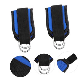 Gatuida 1 Pair Fitness Padded Ankle Straps for Leg Workouts Weight Bearing Bands for Resistance Training for Cable Exercises and Strength Building Blue