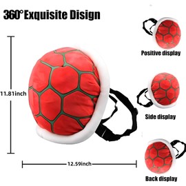 ZHYPFF Turtle Backpack Turtle Shell Backpack Cosplay Clothing Accessories Props Soft Plush Cartoon Toy 11.4 inches