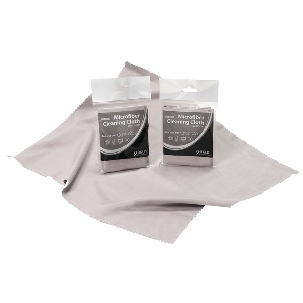 Leader 347492999 Multi-Purpose Microfiber Cloth Jumbo, 12" x 16", Gray (Pack of 3)