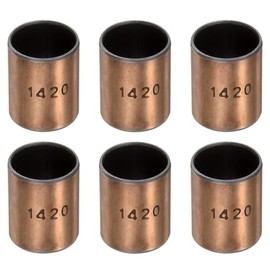 sourcing map Sleeve Bearings 14mm Bore x 16mm OD x 20mm Length Plain Bearings Wrapped Oilless Bushings for Sliding Parts of Machinery, 6pcs