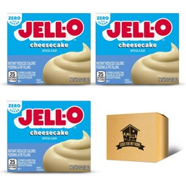 Pudding Mix Bundle. Includes Three 1 Oz each of Gelo Zero Sugar Cheesecake Instant Pudding Mix. Low Calorie and Sugar Free Pudding Mix, Pie Filling, and More! Comes with a Good For My Home Box!