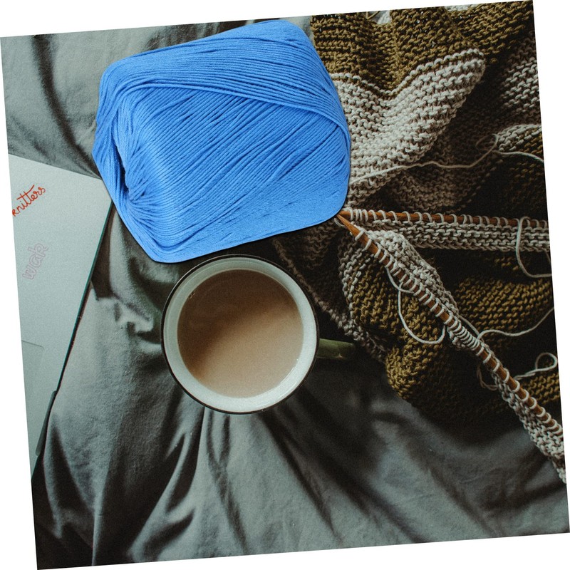 SHINEOFI Soft Cotton Thread 1 Roll DIY Rope Handmade Crochet