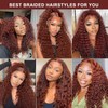 Tuheerst #33 Reddish Brown Color Boho Braiding Human Hair Deep