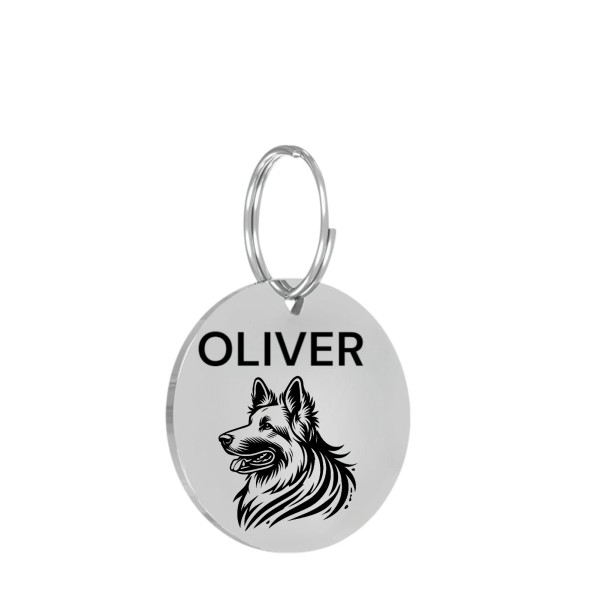 Pet Tags STAINLESS STEEL LASER ENGRAVED PET TAG ID DOG