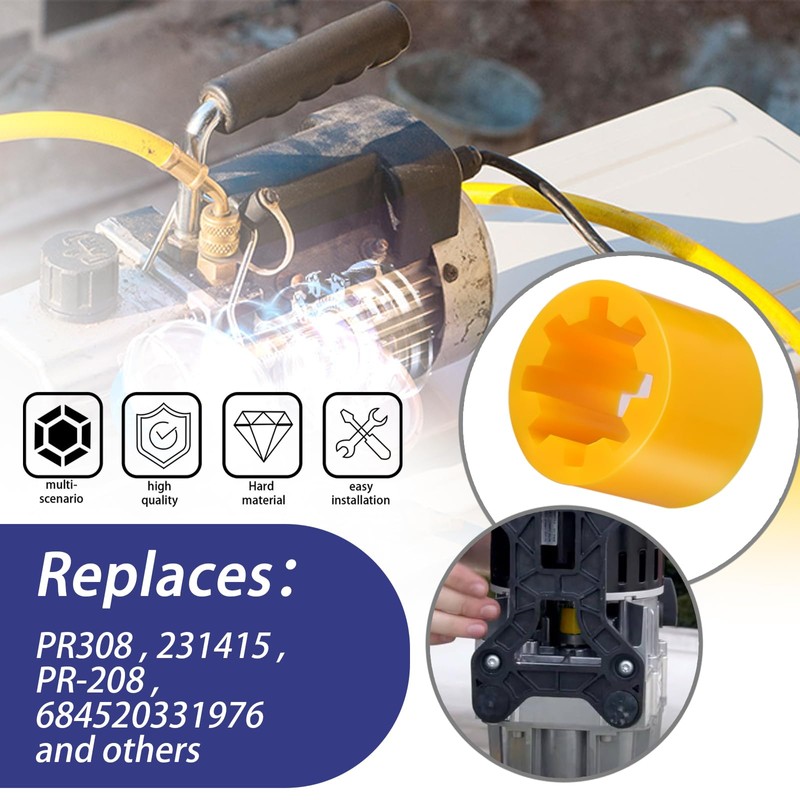 XTPTFABS PR308 / PR-308 Vacuum Pump Coupler Sleeve/Pump Sleeve Compatible