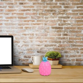 Rifuli # Novel Simulation Pineapple Decompression Toy Office Pressure Relief Toy 5 ml (Pink, One Size)