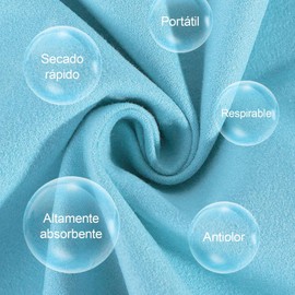 Paquete de tres toallas de microfibra de secado rápido, toallas de natación superabsorbentes,toallas deportivas suaves y ligeras,toallas de viaje portátiles,adecuadas para deportes,baño,fitness,viajes