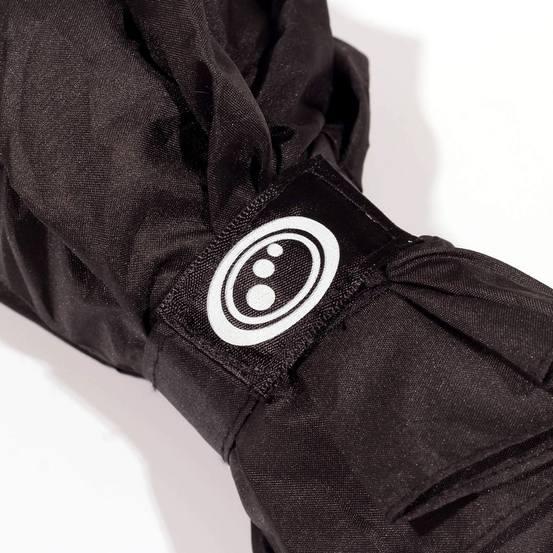 Optimum Unisex' s Black Automatic Umbrella Windproof Reinforced Frame, Small