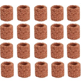 Eterspr Pack of 20 Aquatic Plants Ceramic Ring, Aquarium Rings Made of Ceramic, Aquarium Ring Water Plants, for Holding All Types of Water Plants and Plants in the Aquarium