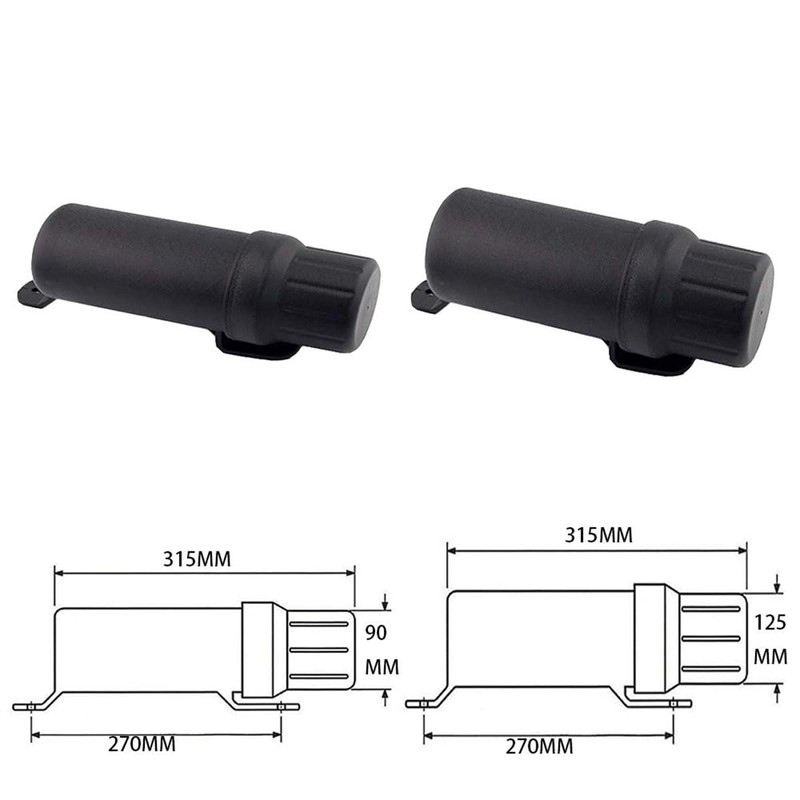 YIBO Motorcycle General Waterproof Tool Box Round Tool Barrel 90mm