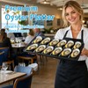 Oyster Tray, 12 Cavities Black Oyster Serving Platter, Stackable Shatterproof