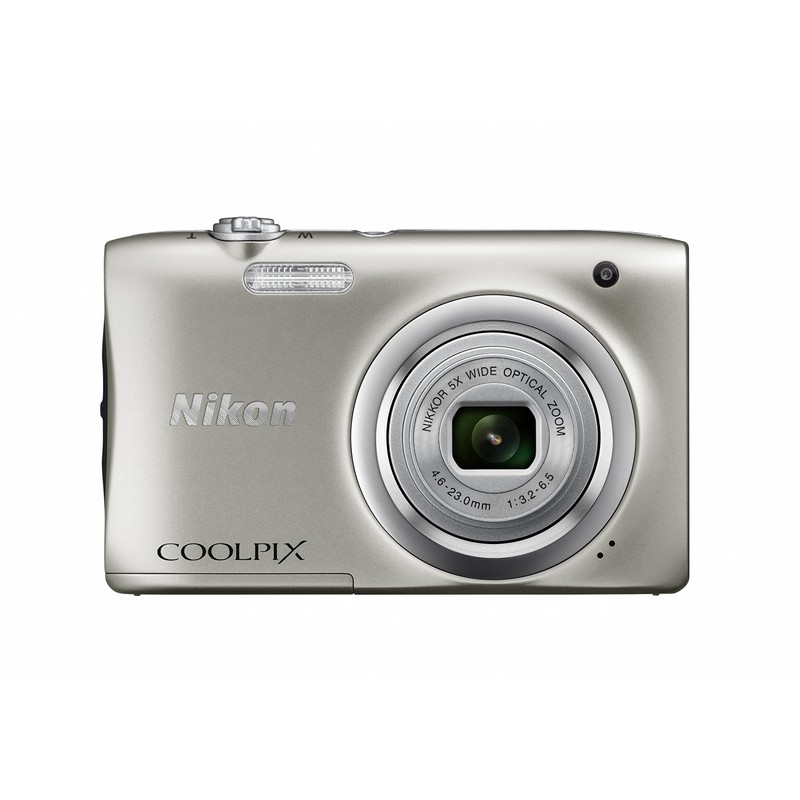 Nikon COOLPIX A100 Optics 5X 2005 Pixels Digital Camera, sliver