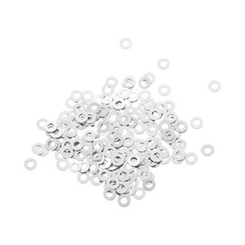 ULTECHNOVO 200 Pcs Flat Eyewear Gaskets for Eyeglass Frame Repair Metal Washers for and Maintenance of Rimless Glasses for All Eyewear Needs