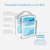 PackIt Freezable Crossbody Lunch Box, Black, Built with ECOFREEZE Technology,