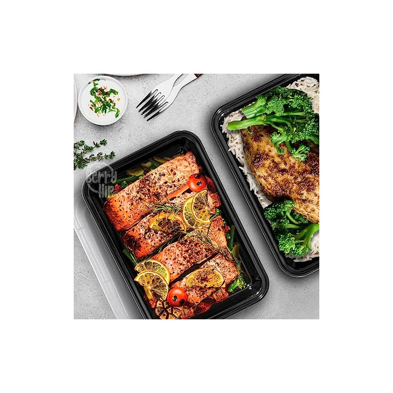 24 Contenedores para Alimentos Reutilizables de 710 ml (24 oz),