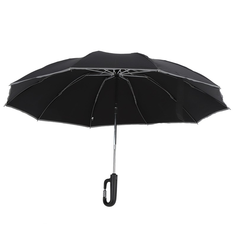 Automatic Umbrella Reflective Safety Strip Ring Buckle Umbrella Windproof Portable
