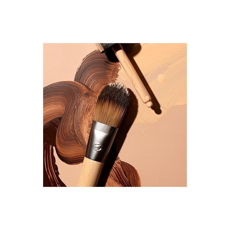 EcoTools, Classic Foundation, Brocha para Base Líquida o Cremosa, Brochas