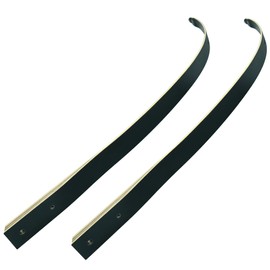 Black Hunter Original Recurve Bow Limbs Replacement, GLURAK 50lb Fiberglass and Bamboo Sheet Laminated Bow Limbs