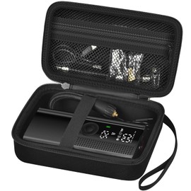 PAIYULE Case Compatible with Prilotte/for Hafuloky/for ILTIDE/for LOLSSA/for Lamfurart Tire Inflator Portable Air Compressor Electric Air Pump, Car Tires Inflation Storage (Box Only) Black