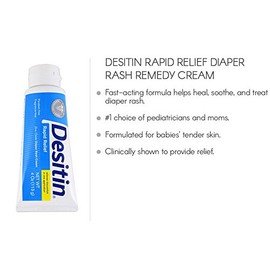 Johnson & Johnson Desitin Rapid Relief Diaper Rash Cream for Kids Cream 4 oz