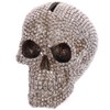 Puckator Tone Skull Money Box, Resin, Silver/Black, 11 x 15.5